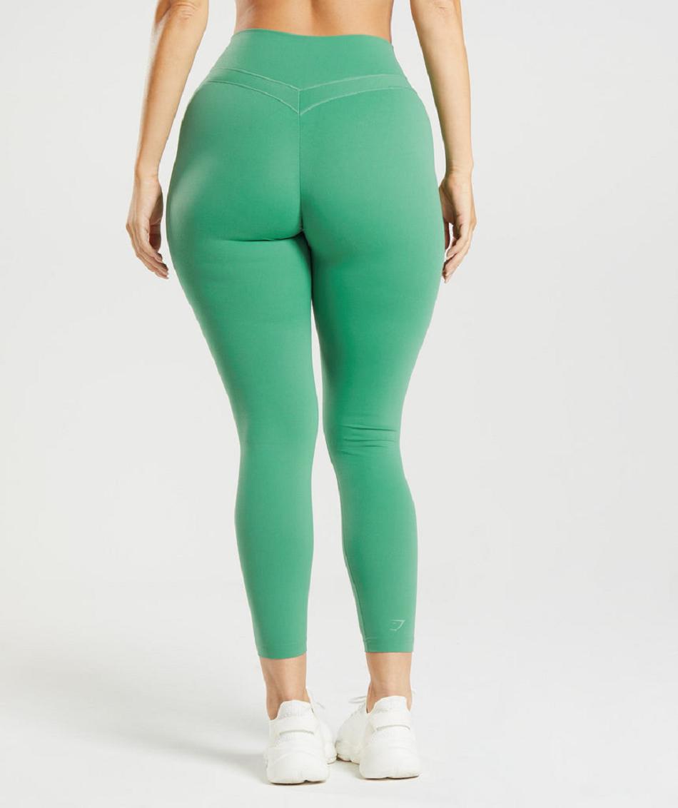 Leggins Gymshark Whitney High Rise Mujer Verde | CO 2852QMA